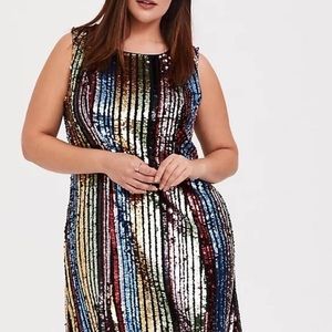 Torrid Mini Sequin Trapeze Dress size 3